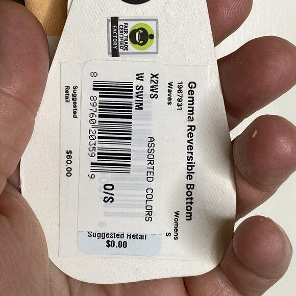 Prana Gemma Reversible Bottoms Women's Small Waves Swim Bikini Beach Vacation - Picture 5 of 7